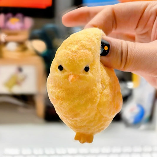 GLEES Realistic Squishy baby Chick Toy – Soft Silicone Stress-Relief Companion with Lifelike Design